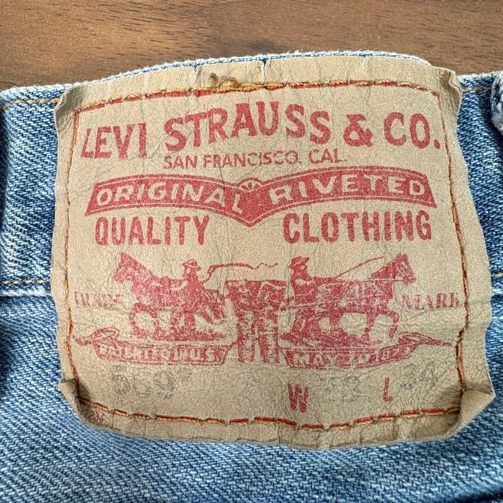 Levis 569 Loose Straight Jeans Mens 38x30 Blue Denim Baggy Y2K Skater Streetwear